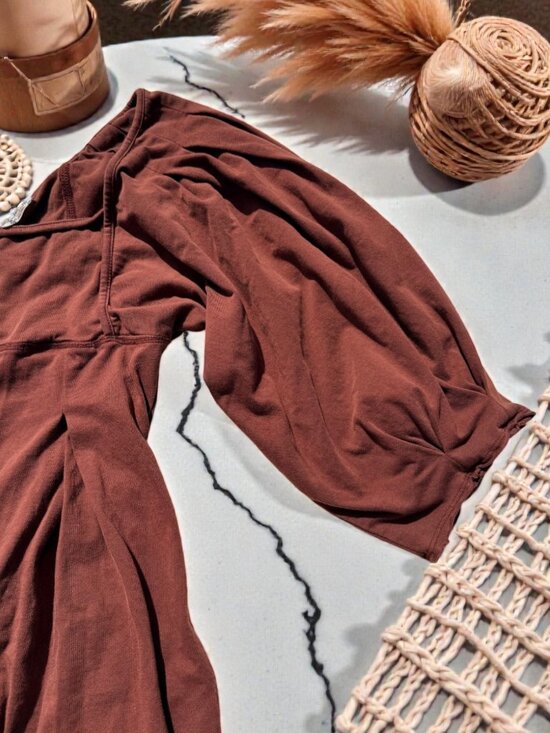 Free People Lotta Love Romper Size Large in Brown Butter Color - Picture 8 of 14